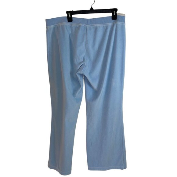 Reebok Vintage Womens Track Suit Size XL Blue Velour Y2k Pockets Cotton - Picture 8 of 10